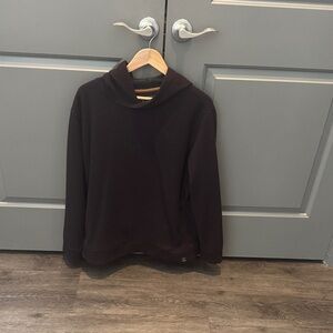 Men's Black Crewneck Hoodie Sweater - Casual Pullover